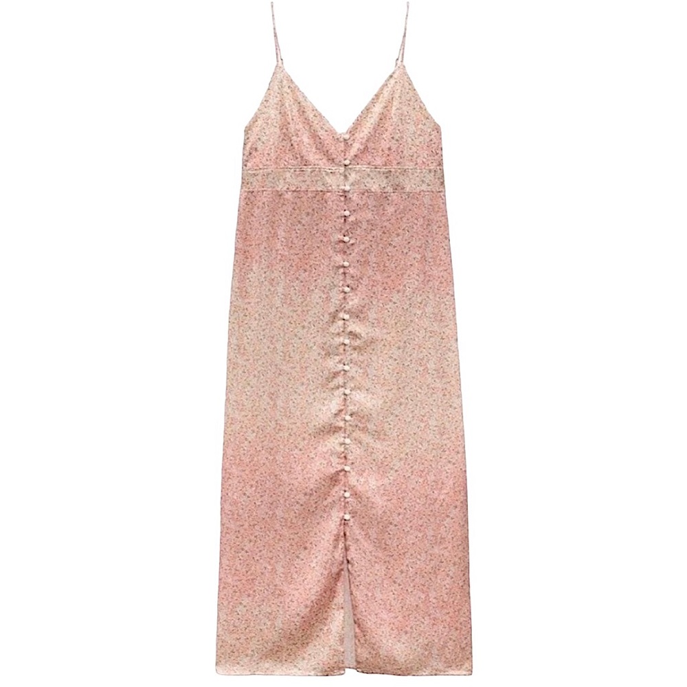 NWT Zara buttoned print dress